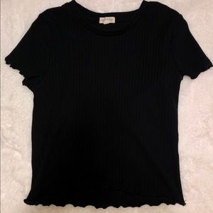 Black crop top